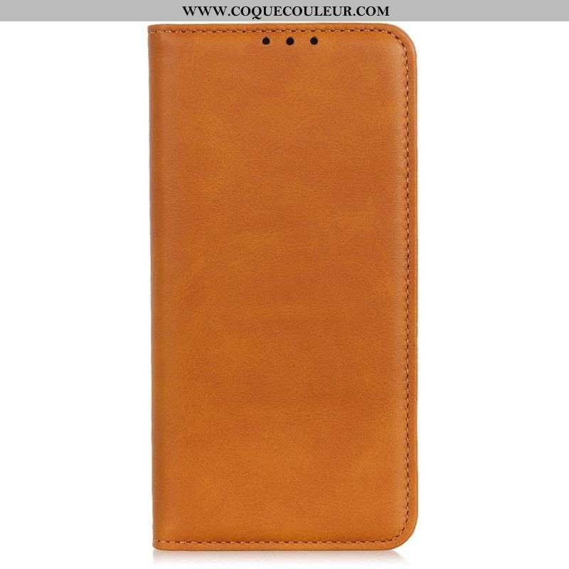 Flip Cover Samsung Galaxy A14 5G / A14 Cuir Fendu