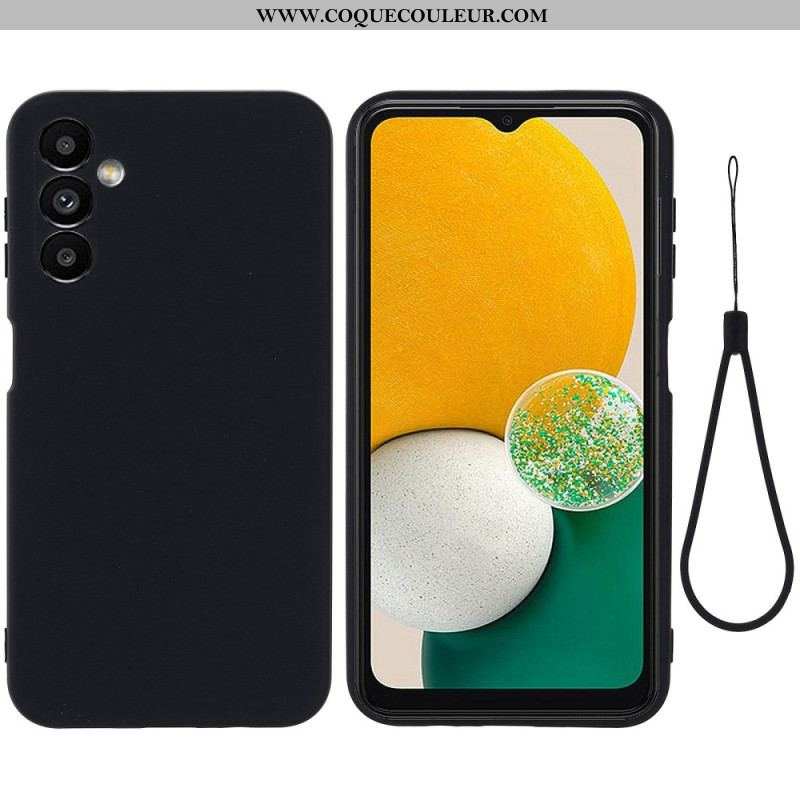 Coque Samsung Galaxy A14 5G / A14 Silicone Liquide à Lanière