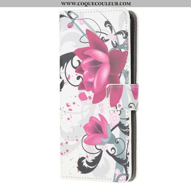 Housse Samsung Galaxy A42 5G Tropical Flowers