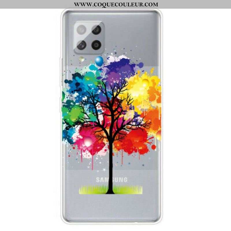 Coque Samsung Galaxy A42 5G Transparente Arbre Aquarelle