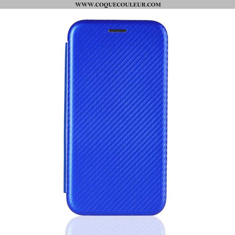 Flip Cover Samsung Galaxy A42 5G Fibre Carbone