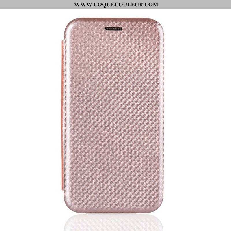 Flip Cover Samsung Galaxy A42 5G Fibre Carbone