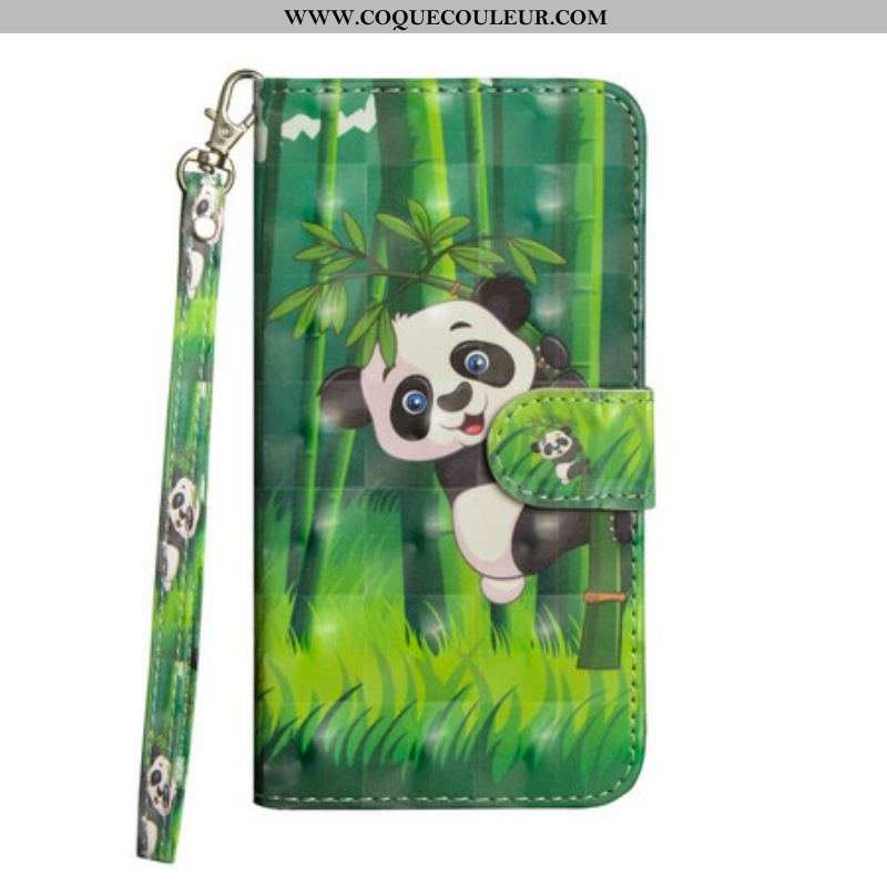 Housse Samsung Galaxy A42 5G Panda et Bambou