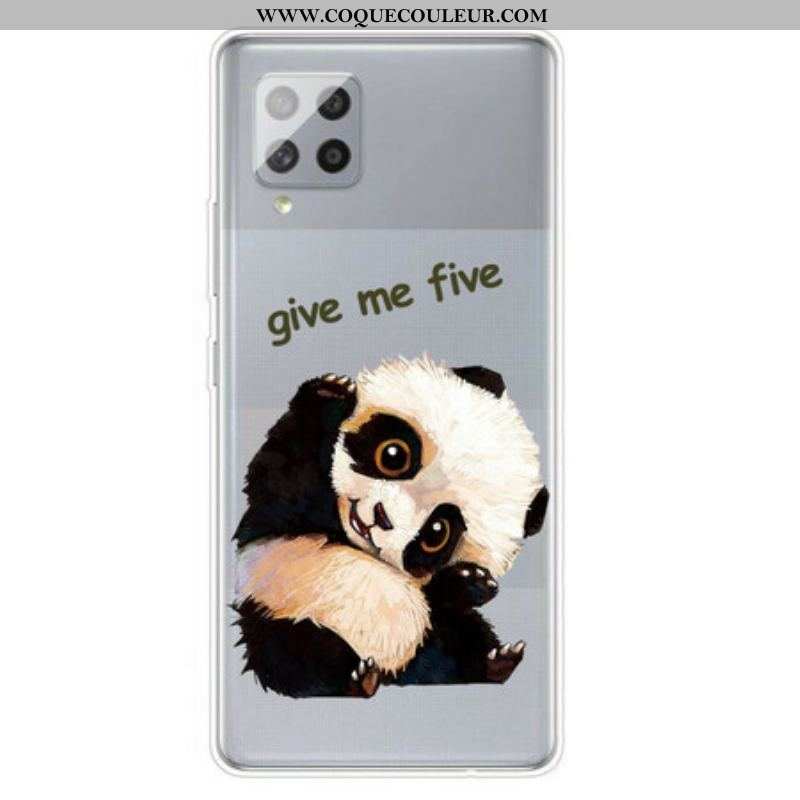 Coque Samsung Galaxy A42 5G Transparente Panda Give Me Five