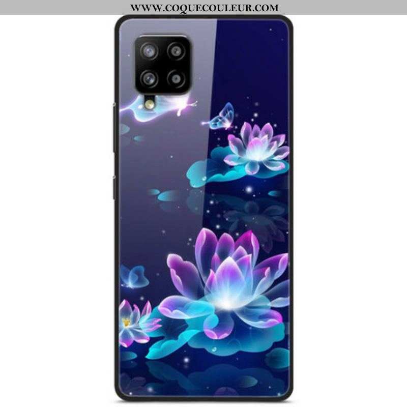 Coque Samsung Galaxy A42 5G Verre trempé Nénuphars