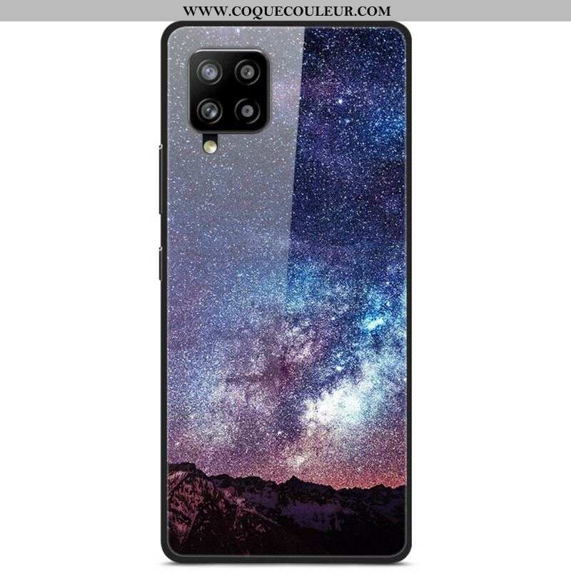 Coque Samsung Galaxy A42 5G Verre et Silicone Planètes en feu