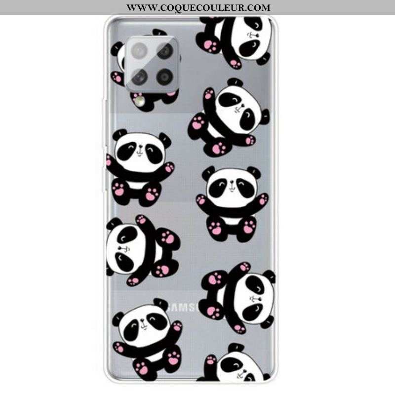 Coque Samsung Galaxy A42 5G Top Pandas Fun