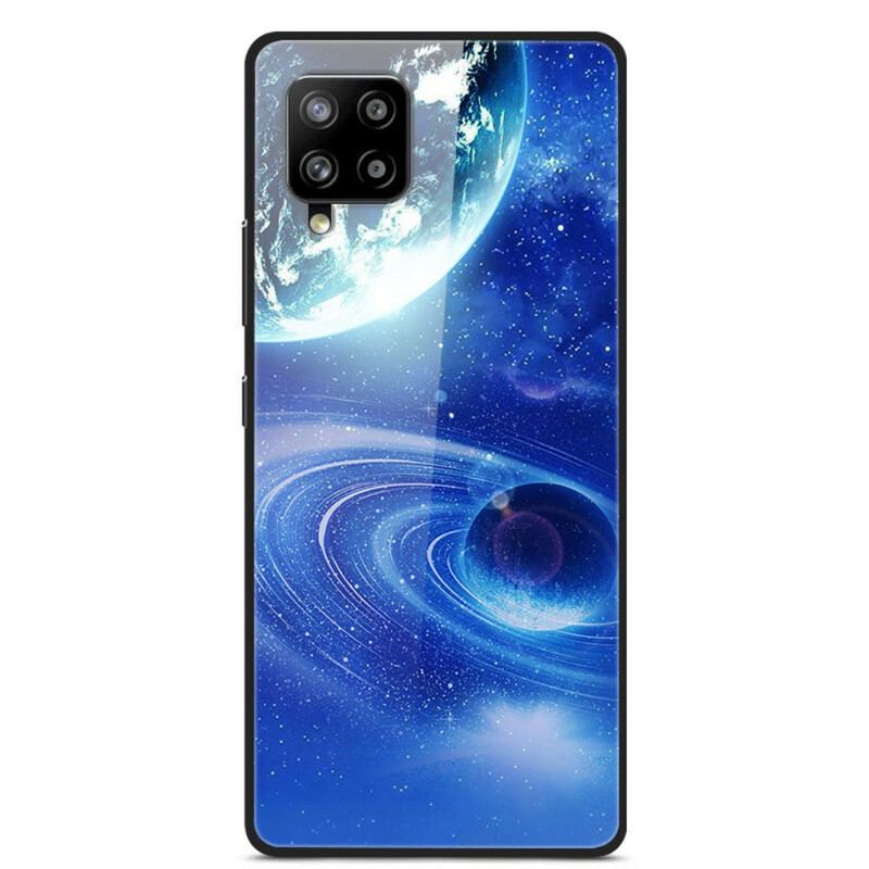 Coque Samsung Galaxy A42 5G Verre et Silicone Planètes