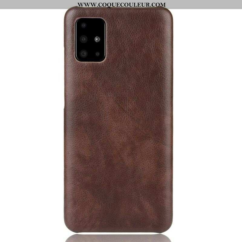 Coque Samsung Galaxy A51 5G Effet Cuir Litchi