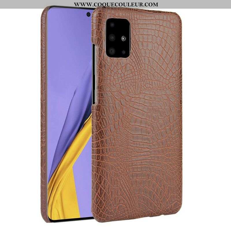 Coque Samsung Galaxy A51 5G Effet Peau de Crocodile