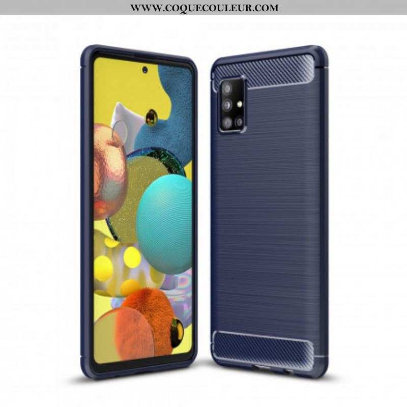 Coque Samsung Galaxy A51 5G Fibre Carbone Brossée