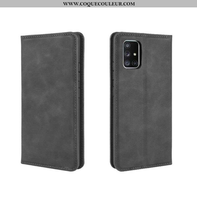 Flip Cover Samsung Galaxy A51 5G Effet Cuir Douceur