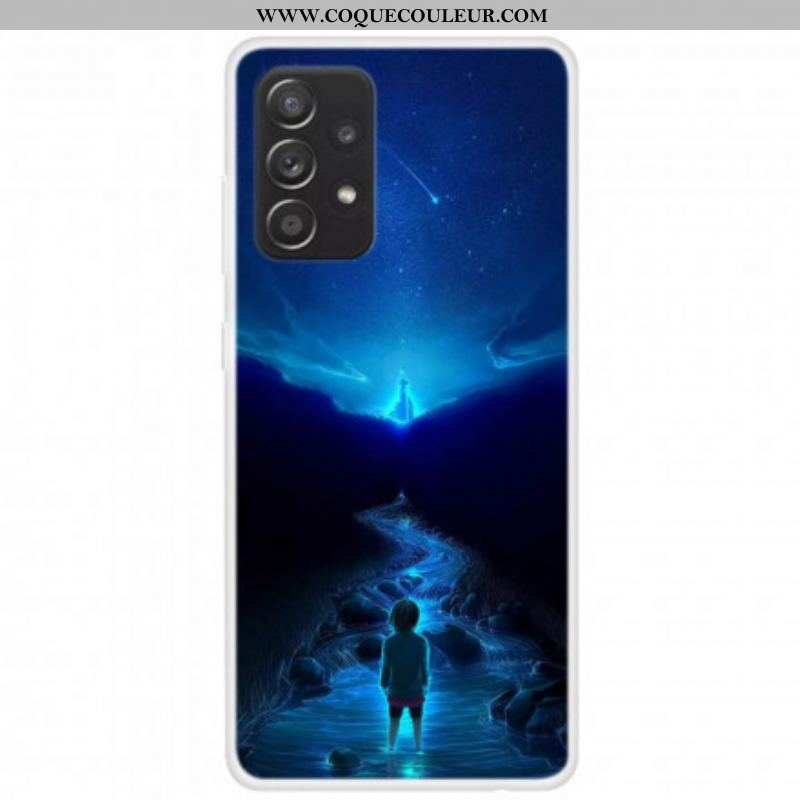 Coque Samsung Galaxy A52 4G / A52 5G / A52s 5G Silicone Rêves de Planètes