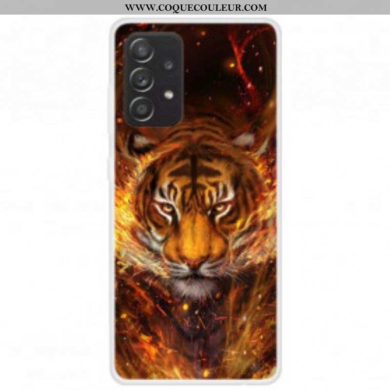 Coque Samsung Galaxy A52 4G / A52 5G / A52s 5G Flexible Tigre