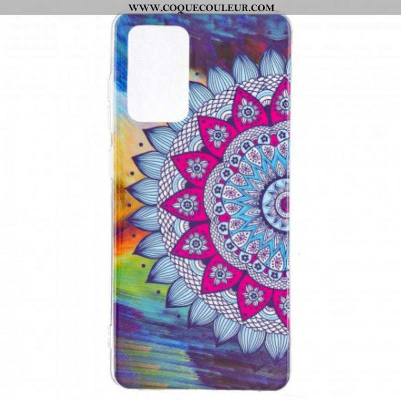 Coque Samsung Galaxy A52 4G / A52 5G / A52s 5G Mandala Coloré Fluorescente