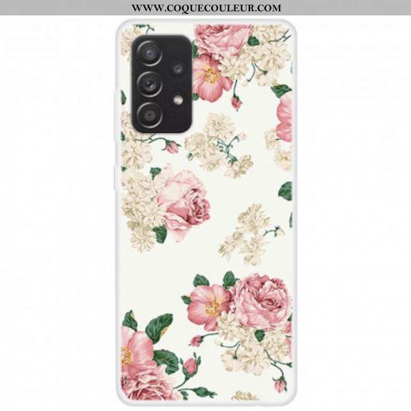 Coque Samsung Galaxy A52 4G / A52 5G / A52s 5G Fleurs Liberty