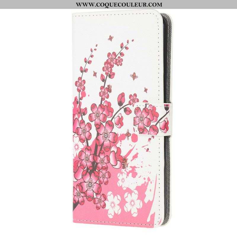 Housse Samsung Galaxy A52 4G / A52 5G / A52s 5G Tropical Flowers