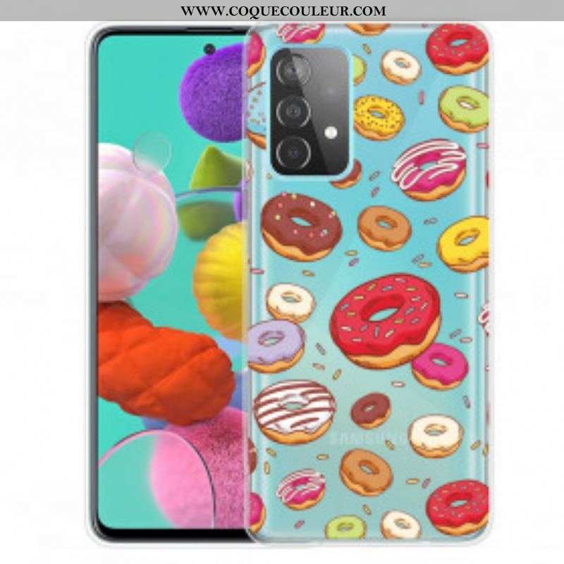 Coque Samsung Galaxy A52 4G / A52 5G / A52s 5G love Donuts