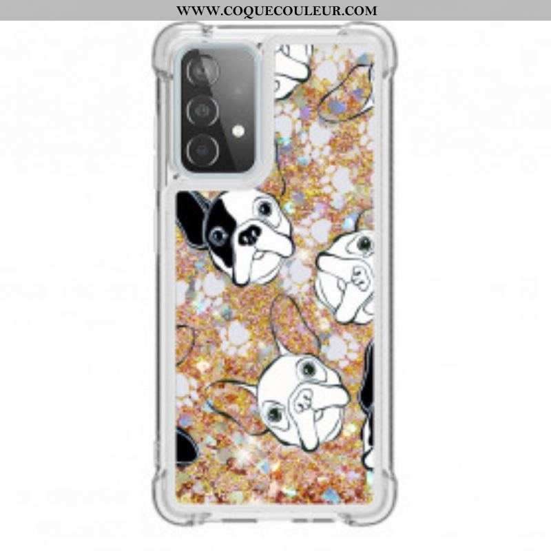 Coque Samsung Galaxy A52 4G / A52 5G / A52s 5G Mr Chien Paillettes