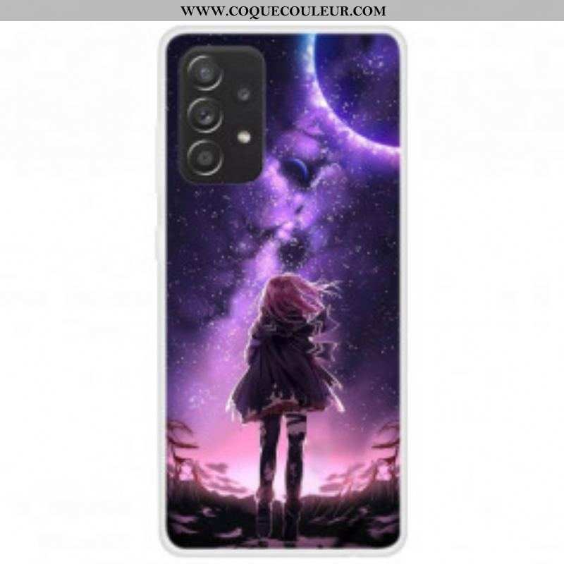 Coque Samsung Galaxy A52 4G / A52 5G / A52s 5G Pleine Lune Magique