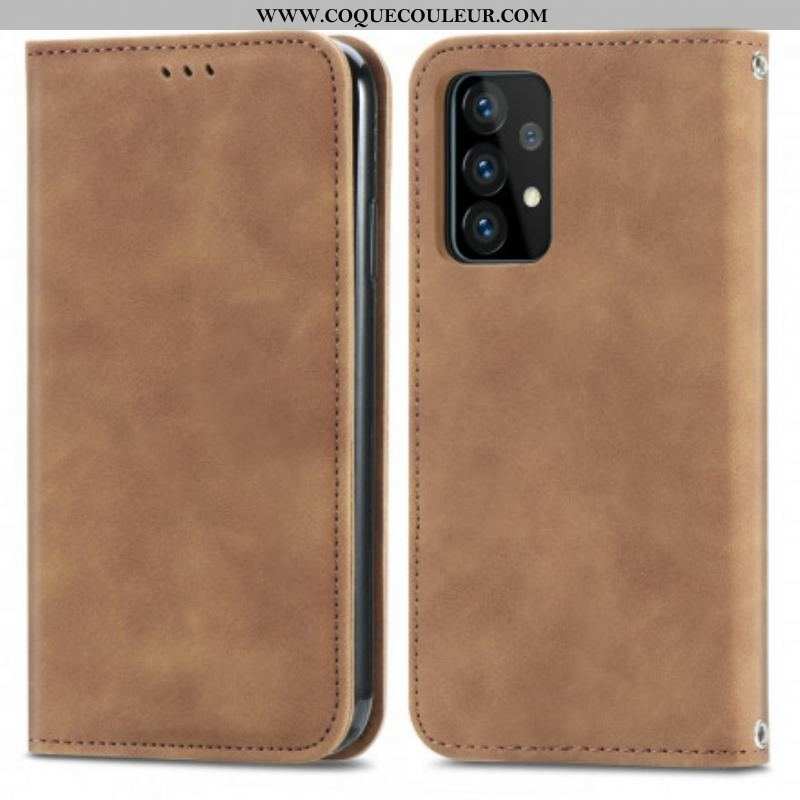 Flip Cover Samsung Galaxy A52 4G / A52 5G / A52s 5G Effet Cuir Chic