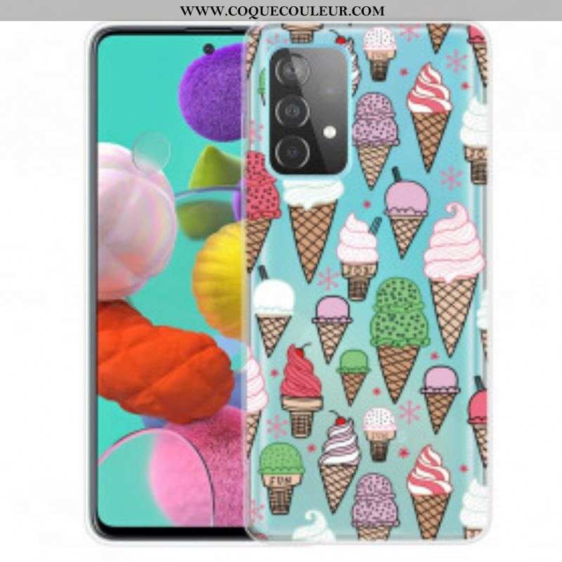 Coque Samsung Galaxy A52 4G / A52 5G / A52s 5G Glaces à la Crème