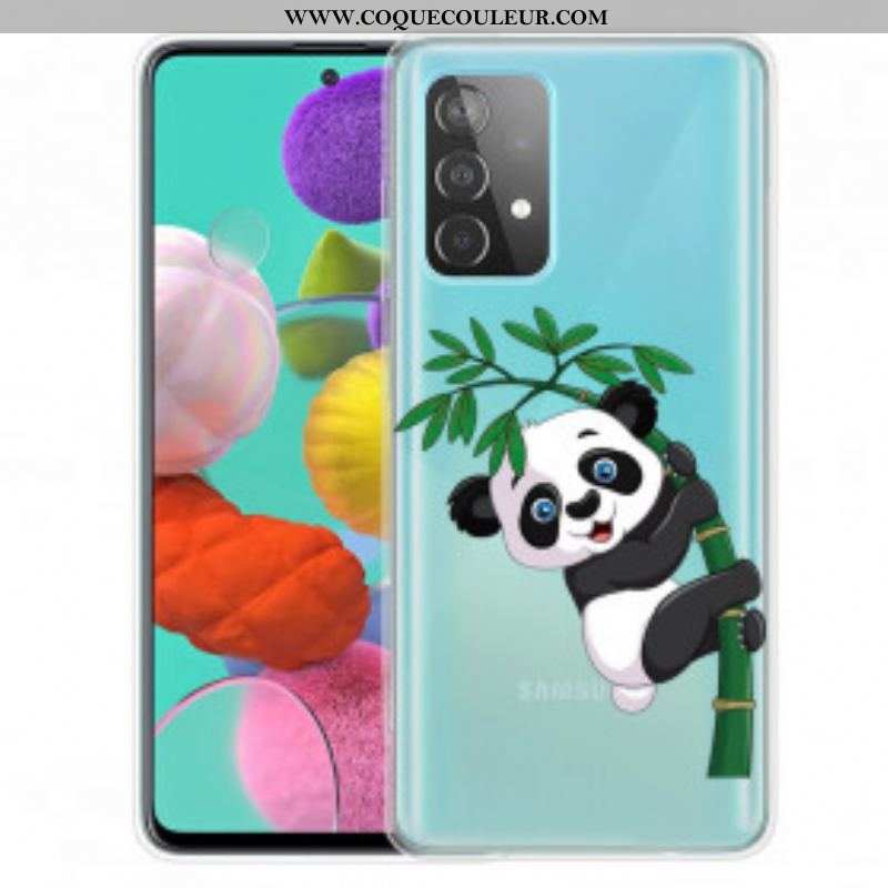 Coque Samsung Galaxy A52 4G / A52 5G / A52s 5G Panda Sur Le Bambou