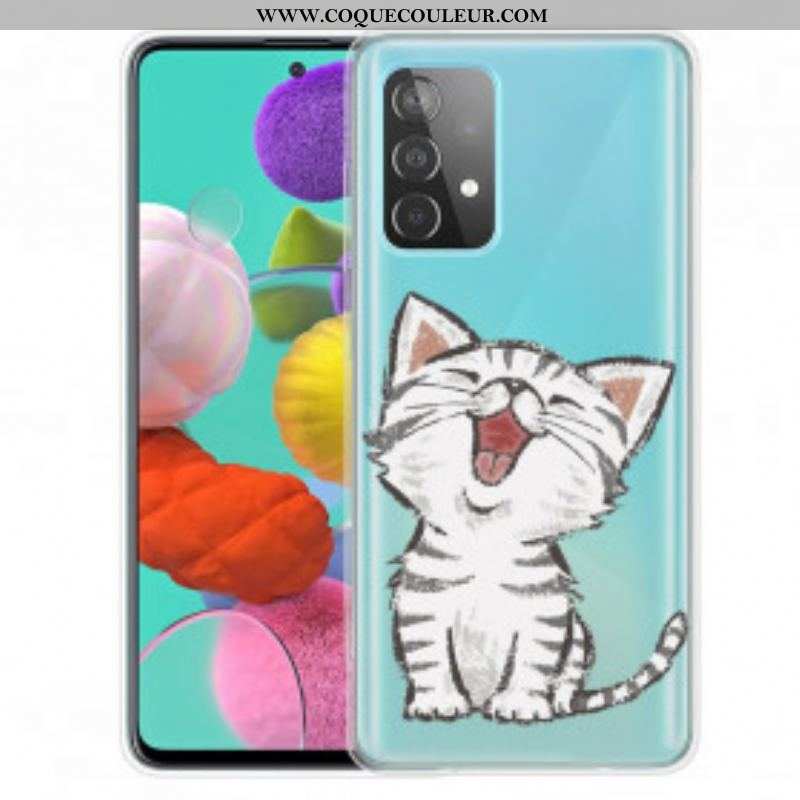 Coque Samsung Galaxy A52 4G / A52 5G / A52s 5G Cute Cat