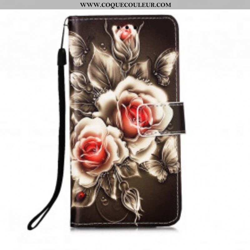 Housse Samsung Galaxy A52 4G / A52 5G / A52s 5G Roses Dorées