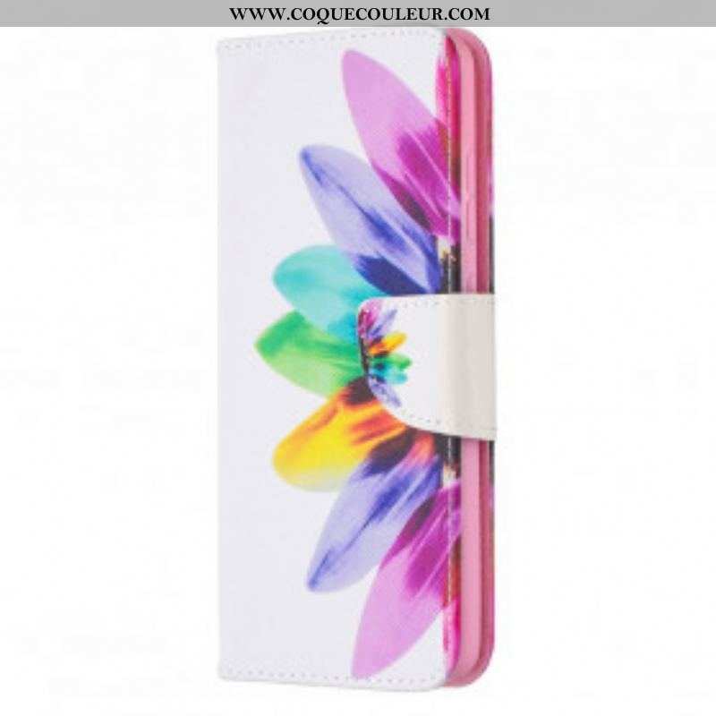 Housse Samsung Galaxy A52 4G / A52 5G / A52s 5G Fleur Aquarelle