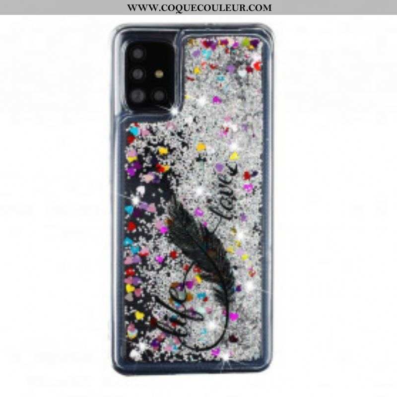 Coque Samsung Galaxy A52 4G / A52 5G / A52s 5G Life & Love Paillettes