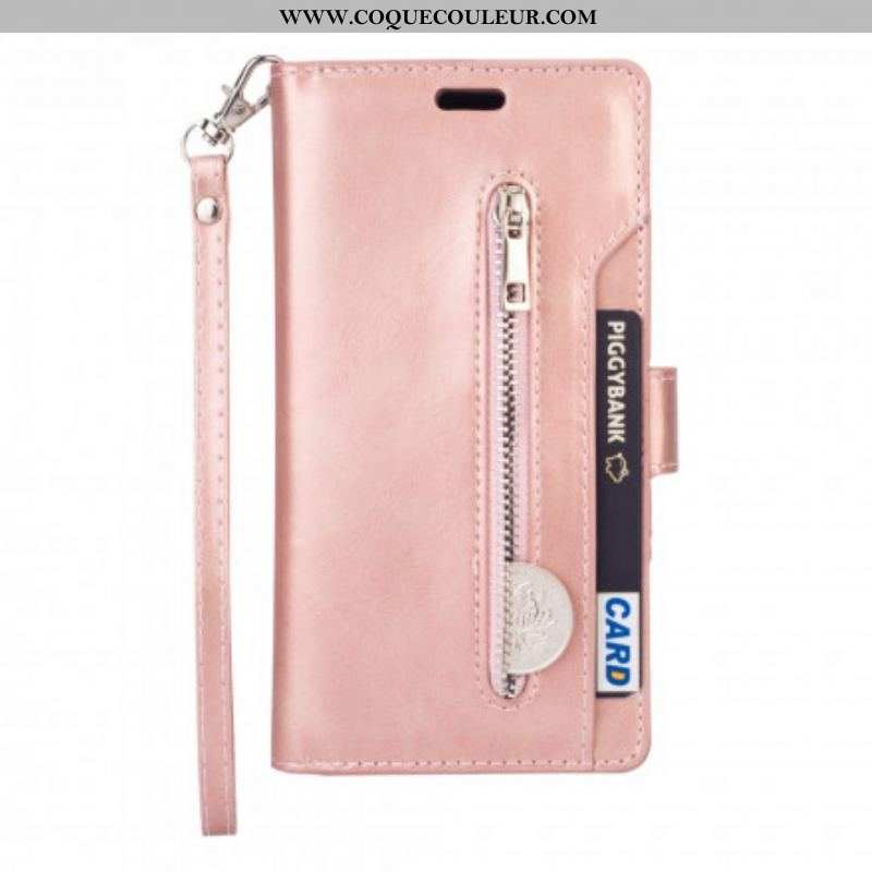 Housse Samsung Galaxy A52 4G / A52 5G / A52s 5G Porte-Monnaie avec Lanière