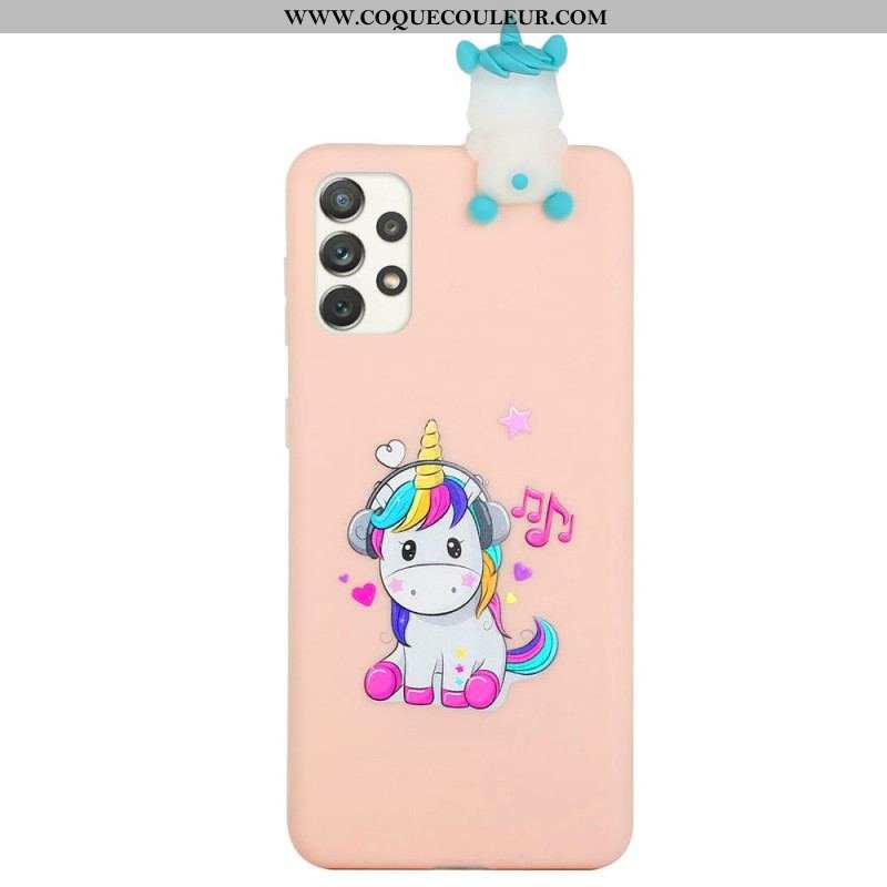 Coque Samsung Galaxy A53 5G Licorne Fun 3D