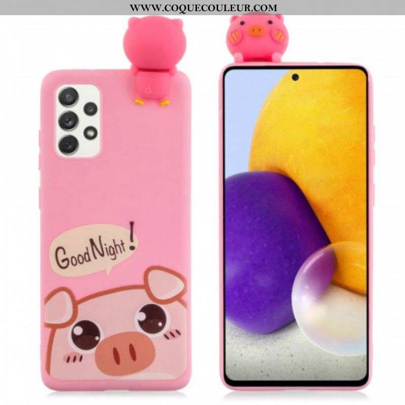 Coque Samsung Galaxy A53 5G Cochon Good Night 3D