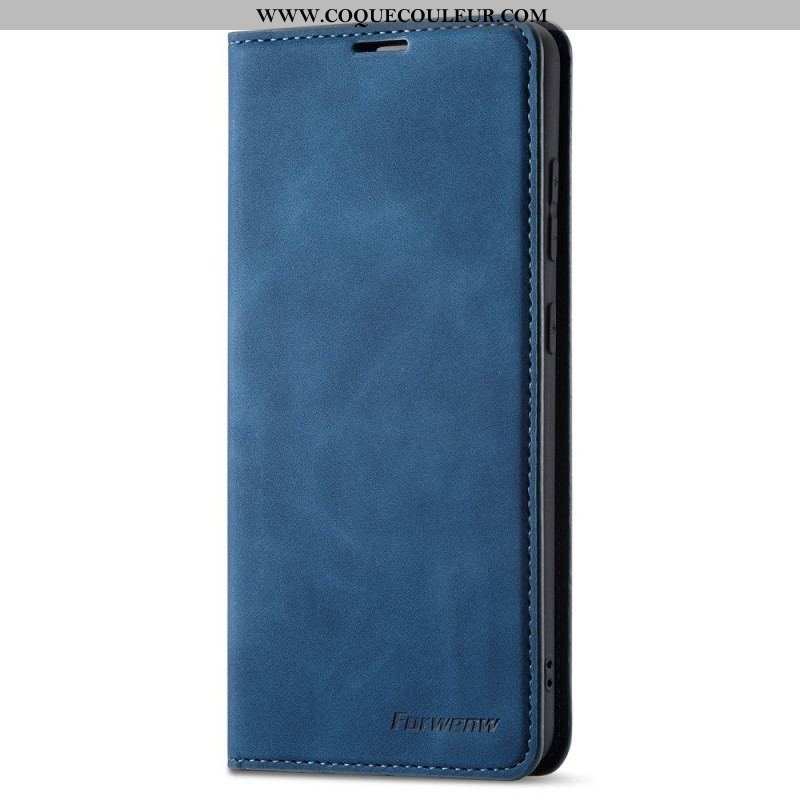 Flip Cover Samsung Galaxy A53 5G Effet Cuir FORWENW