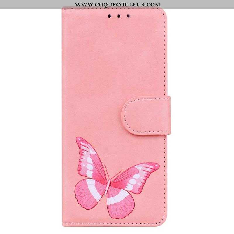Housse Samsung Galaxy A53 5G Skin-Touch Papillon