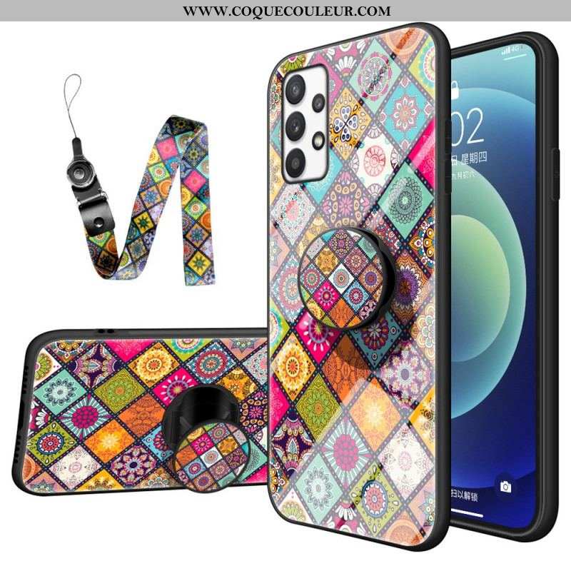 Coque Samsung Galaxy A53 5G Support Magnétique Patchwork