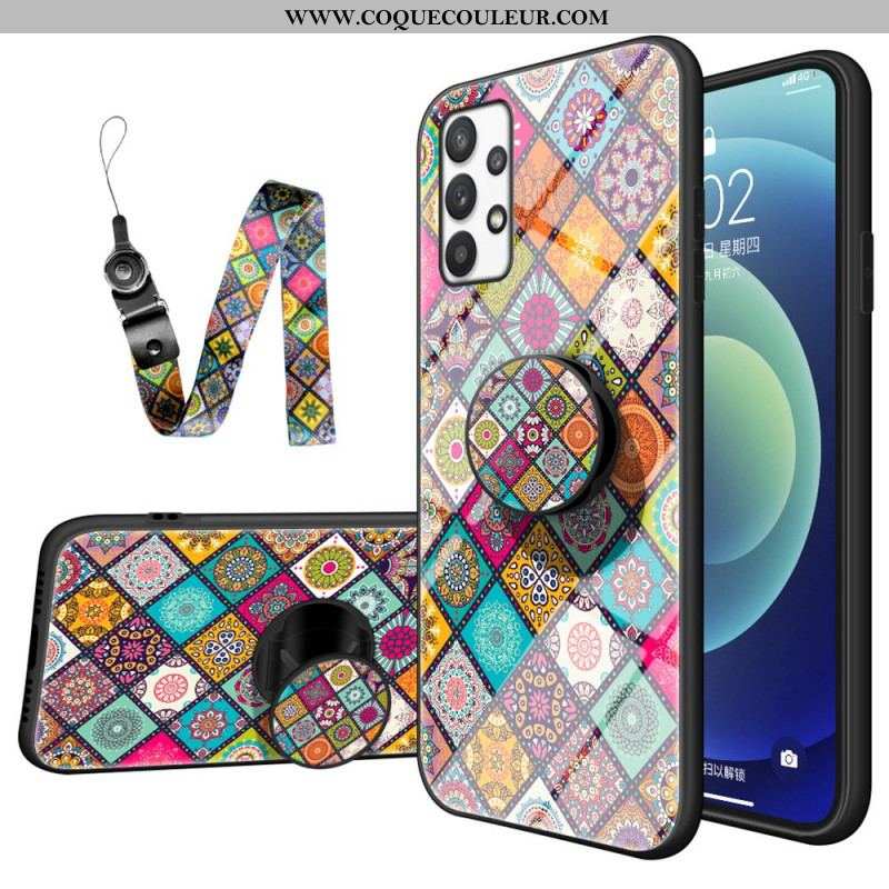 Coque Samsung Galaxy A53 5G Support Magnétique Patchwork