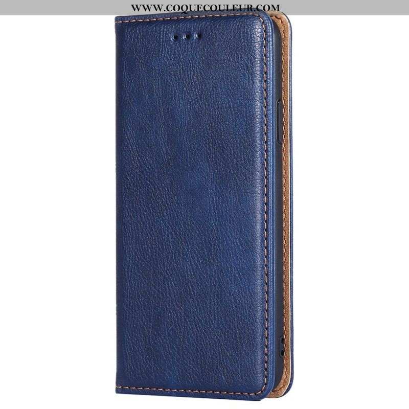 Flip Cover Samsung Galaxy A53 5G Simili Cuir Coutures