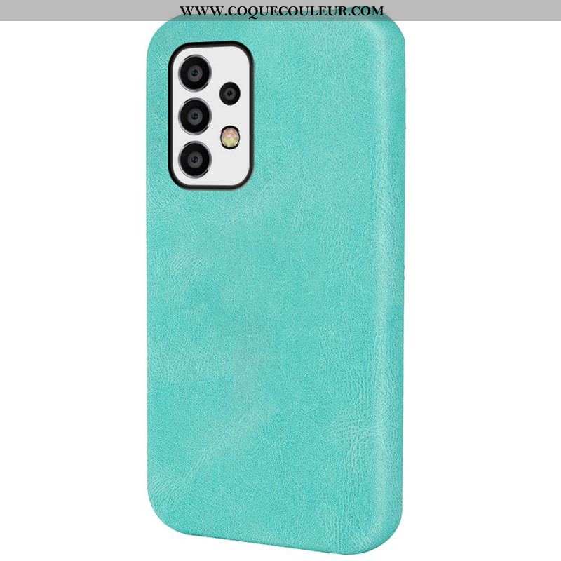 Coque Samsung Galaxy A53 5G Effet Cuir Design