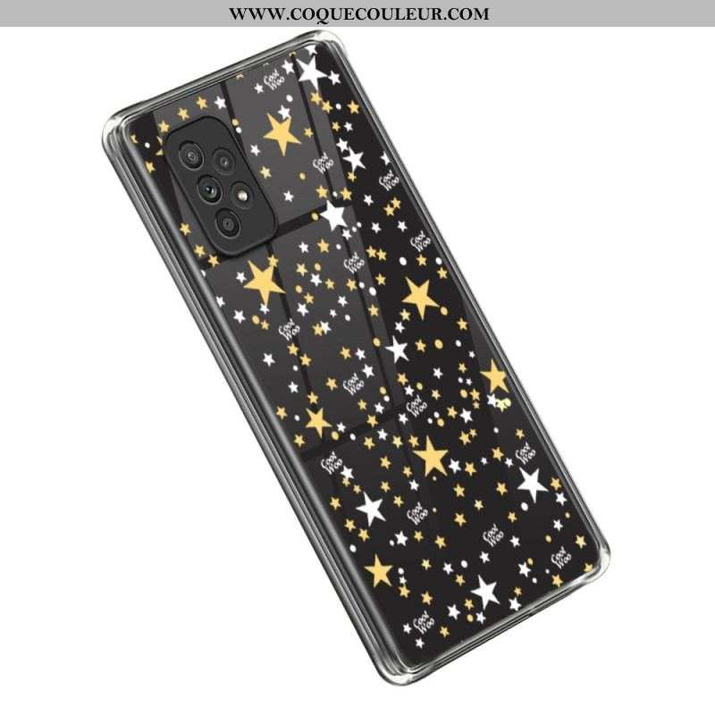 Coque Samsung Galaxy A53 5G Transparente Étoiles / Coeurs