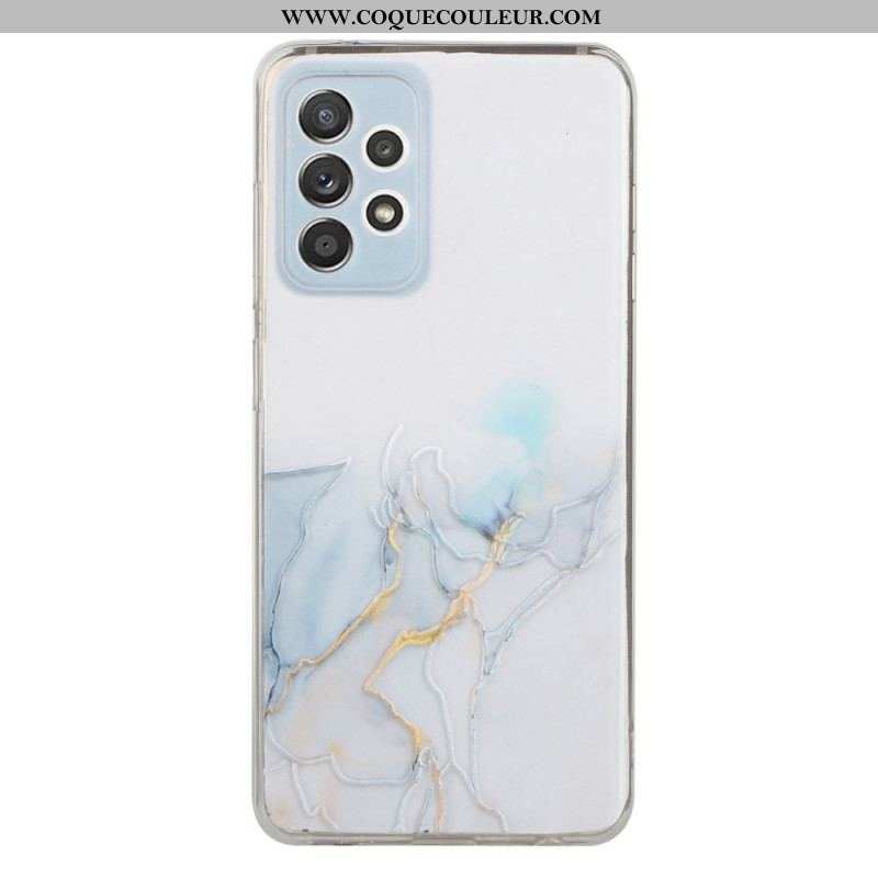 Coque Samsung Galaxy A53 5G Silicone Effet Marbré