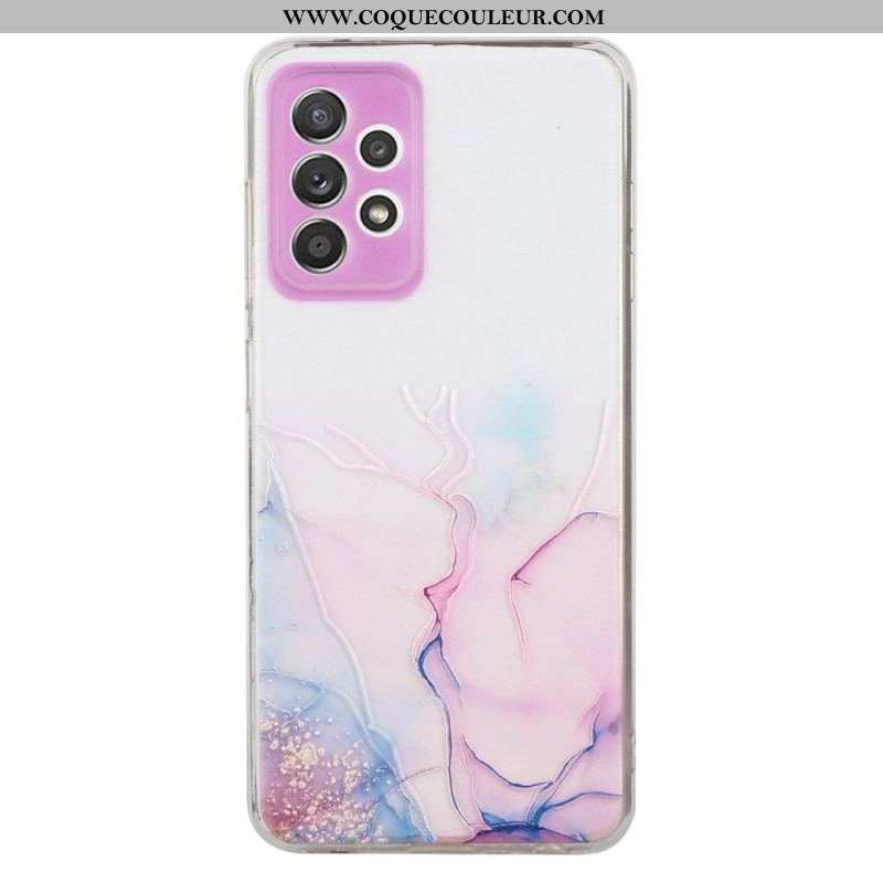 Coque Samsung Galaxy A53 5G Silicone Effet Marbré