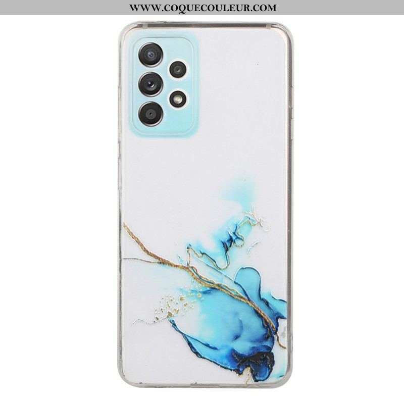 Coque Samsung Galaxy A53 5G Silicone Effet Marbré