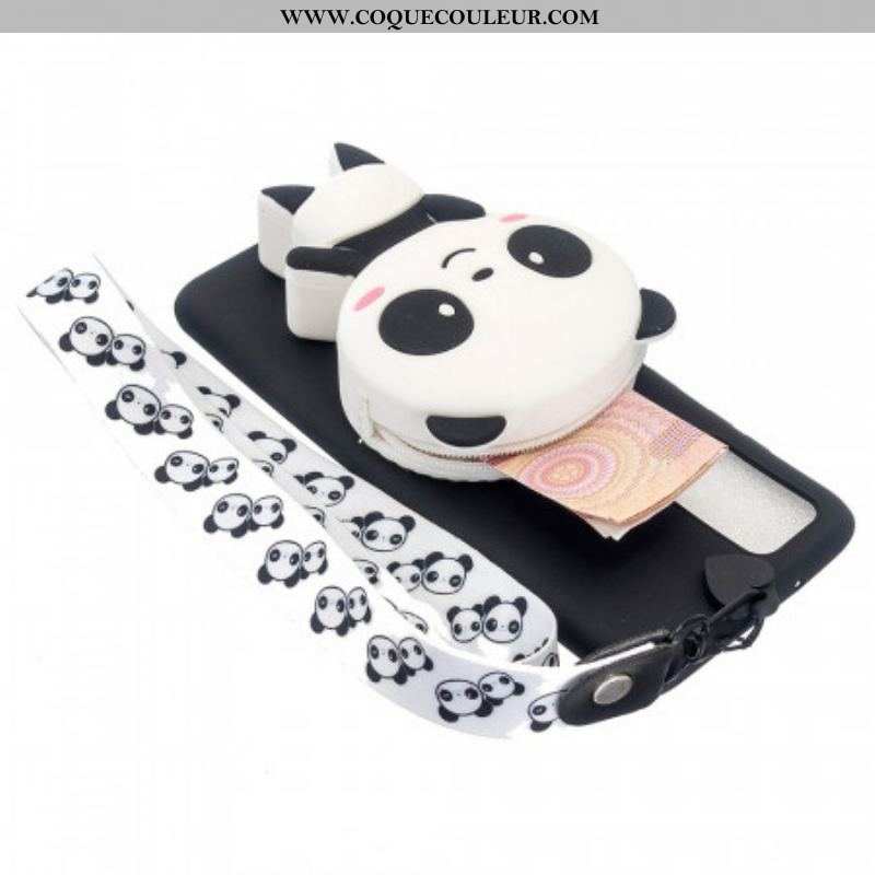 Coque Samsung Galaxy A53 5D Panda 3D avec lanière Mousqueton