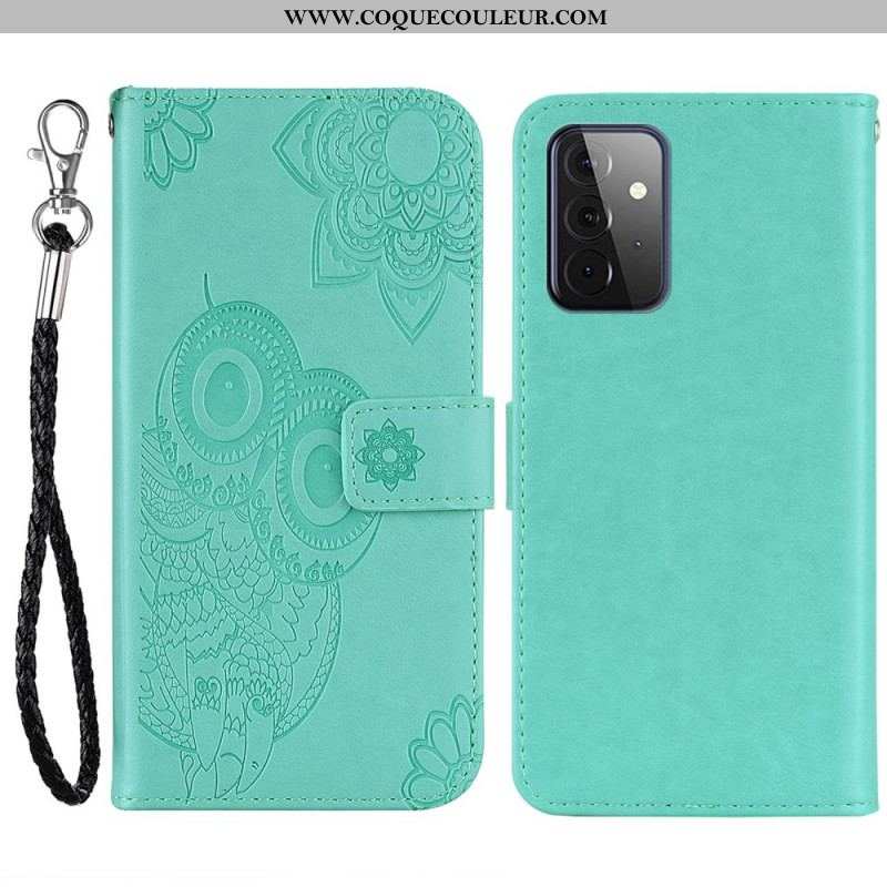 Housse Samsung Galaxy A53 5G Hibou Mandala