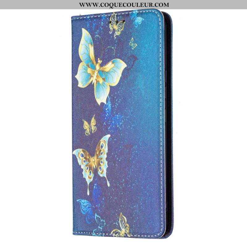 Flip Cover Samsung Galaxy A53 5G Papillons Colorés