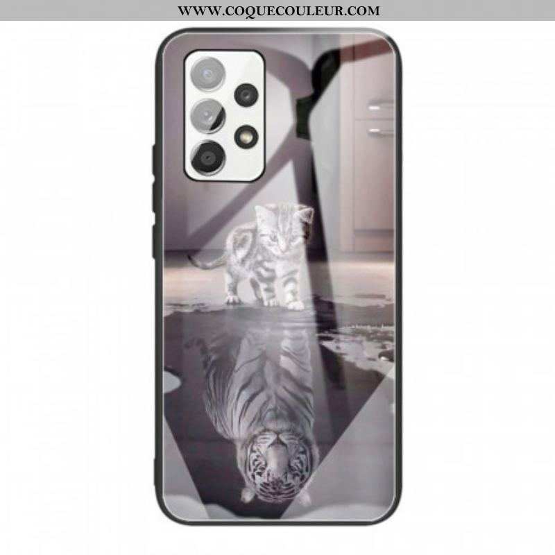 Coque Samsung Galaxy A53 5G Verre Trempé Ernest le Tigre