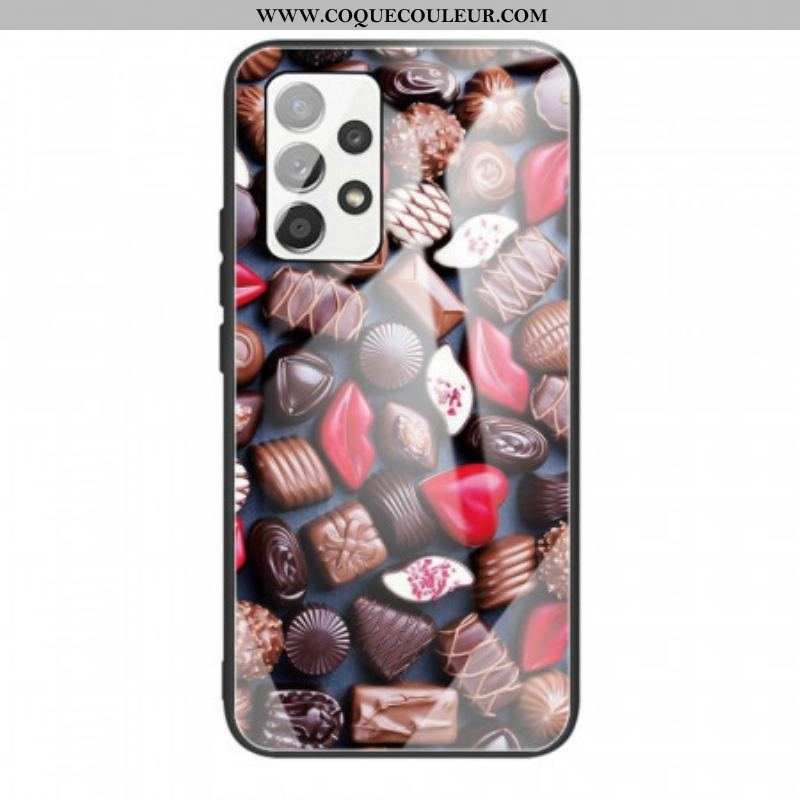 Coque Samsung Galaxy A53 5G Verre Trempé Chocolats