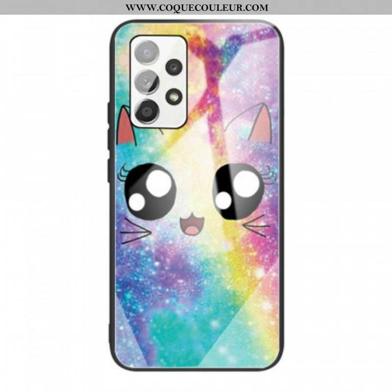 Coque Samsung Galaxy A53 5G Verre Trempé Chat